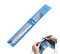 Coopay 5 Stück Edelstahl Nadelspiel 2,75 mm Stricknadeln Set, 15 cm Länge Stricknadeln für Socken, Schals, Mützen, Haustier, Pullover, Socken stricken für anfänger, Sockennadeln 2,75mm