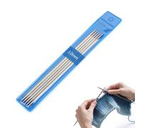 Coopay 5 Stück Edelstahl Nadelspiel 3,0 mm Stricknadeln Set, 15 cm Länge Stricknadeln für Socken, Schals, Mützen, Haustier, Pullover, Socken stricken für anfänger, Sockennadeln 3,0mm