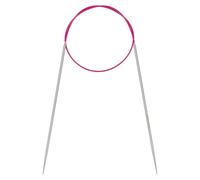 Coopay Rundstricknadeln 2,0mm, Stricknadeln Rundstricknadel 60cm aus Edelstahl mit Flexiblem Kabel, feste Metall-Rundstricknadel für Dicke & Feine Wolle Stricken Socken, Pullover, Handschuhe, Schal