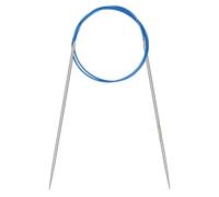 Coopay Rundstricknadeln 2,25mm, Stricknadeln Rundstricknadel 80cm aus Edelstahl mit Flexiblem Kabel, feste Metall-Rundstricknadel für Dicke & Feine Wolle Stricken Socken, Pullover, Handschuhe, Schal