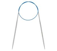 Coopay Rundstricknadeln 3,0mm, Stricknadeln Rundstricknadel 60cm aus Edelstahl mit Flexiblem Kabel, feste Metall-Rundstricknadel für Dicke & Feine Wolle Stricken Socken, Pullover, Handschuhe, Schal