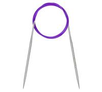 Coopay Rundstricknadeln 3,5mm, Stricknadeln Rundstricknadel 120cm aus Edelstahl mit Flexiblem Kabel, feste Metall-Rundstricknadel für Dicke & Feine Wolle Stricken Socken, Pullover, Handschuhe, Schal