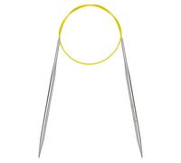 Coopay Rundstricknadeln 4,5mm, Stricknadeln Rundstricknadel 60cm aus Edelstahl mit Flexiblem Kabel, feste Metall-Rundstricknadel für Dicke & Feine Wolle Stricken Socken, Pullover, Handschuhe, Schal