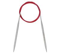 Coopay Rundstricknadeln 5,0mm, Stricknadeln Rundstricknadel 120cm aus Edelstahl mit Flexiblem Kabel, feste Metall-Rundstricknadel für Dicke & Feine Wolle Stricken Socken, Pullover, Handschuhe, Schal