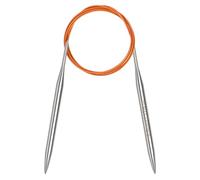 Coopay Rundstricknadeln 8,0mm, Stricknadeln Rundstricknadel 120cm aus Edelstahl mit Flexiblem Kabel, feste Metall-Rundstricknadel für Dicke & Feine Wolle Stricken Socken, Pullover, Handschuhe, Schal