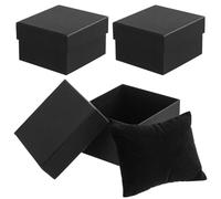 COOPHYA 3 Stück Einzelne Uhrenboxen aus Papier mit Kissen Uhrenbox Geschenkbox für Armbänder und Uhren Geeignet für Damen und Herren