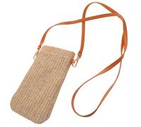 COOPHYA Sommerliche Strohtasche für Damen mit Pu Schulterriemen nicht Leicht zu Reißen und Verformen Modische Schultertasche zum Dating und Wandern