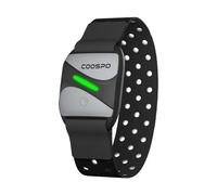 COOSPO HW807 Herzfrequenzmesser Armband HRV Herzfrequenz-Trainingsbereich per Bluetooth5.0/ ANT+, Sensor LED Pulsmesser Armgurt IP67 Wasserdichter, Wiederaufladbar Kompatibel mit Wahoo, Zwift, Strava