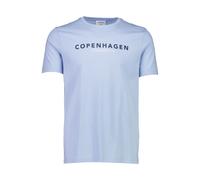 T-Shirt LINDBERGH "T-Shirt Relaxed Fit", Herren, Gr. M, soft blau, Obermaterial: 100% Baumwolle, lässig geschnitten, Rundhals, Shirts T-Shirt (50134425-M) soft blau