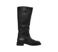 Copenhagen Stiefel - Knee-High Black Leather Copenaghen Boots With Mini - Gr. 40 (EU) - in Schwarz - für Damen