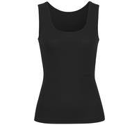 Achseltop COPENHAGEN STUDIOS "mit hochwertiger Logostickerei", Damen, Gr. XL (42), N-Gr, schwarz, Feinripp, Obermaterial: 96% Baumwolle, 4% Elasthan, bestickt, unifarben, bequem, tiefer Rundhals, Unte