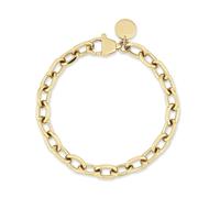 Edelstahlarmband COPENHAGEN STUDIOS "Schmuck Geschenk Edelstahl Armkette Basic Chunky", gelbgoldfarben, Armbänder, Damen, 22cm, Edelstahl, Edelstahlarmband (59776116-0) gelbgoldfarben