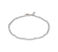 Copenhagen STUDIOS Armband Glittery - silber - Damenarmband aus poliertem Edelstahl mit funkelnden Strasssteinen - verstellbare Länge - wasserfest