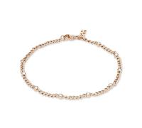 COPENHAGEN STUDIOS Armband Glittery – Edelstahl roségold mit Strass, verstellbar – Damen
