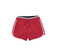 Badeshorts COPENHAGEN STUDIOS, Herren, Gr. S (46/48), N-Gr, rot, Recycling-Polyester, unifarben mit Farbeinsätzen, Badehosen Badeshorts, mit elastischem Bund (60492203-S) rot