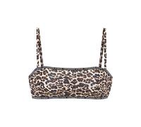 COPENHAGEN STUDIOS Bandeau-Bikini-Top Damen braun-bedruckt Gr.38 Cup A/B