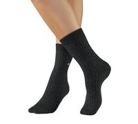 COPENHAGEN STUDIOS Basicsocken Damen 1x dunkelgrün meliert Gr.35-38