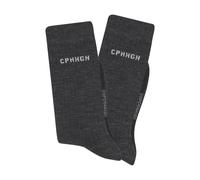 Basicsocken COPENHAGEN STUDIOS, Damen, Gr. 39-42, 2x anthrazit meliert, Wolle, unifarben, elastisch, Socken, gerippt, mit wärmender Wolle (64295005-39) 2x anthrazit meliert