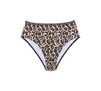 Bikini-Hose COPENHAGEN STUDIOS "Leody", Damen, Gr. 44, N-Gr, braun (braun, bedruckt), Obermaterial: 84% Polyamid, 16% Elasthan. Futter: 92% Polyester, 8% Elasthan, Animalprint, Badehosen, Mit trendige