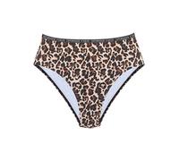 Bikini-Hose COPENHAGEN STUDIOS "Leody", Damen, Gr. 36, N-Gr, braun (braun, bedruckt), Obermaterial: 84% Polyamid, 16% Elasthan. Futter: 92% Polyester, 8% Elasthan, Animalprint, Badehosen, Mit trendige