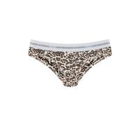 Bikinislip COPENHAGEN STUDIOS, Damen, Gr. XS (34), braun, gemustert, Single Jersey, Obermaterial: 50% Modal (TENCEL™), 45% Baumwolle, 5% Elasthan (LYCRA), gemustert, körpernah, Unterhosen, mit elastis