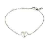 Copenhagen STUDIOS Bracelet Balloon Hearts - silber - filigranes Armband für Damen mit Herzanhänger aus poliertem Edelstahl - verstellbare Länge - wasserfest