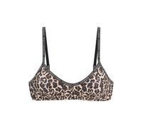 Bustier-Bikini-Top COPENHAGEN STUDIOS "Leody", Damen, Gr. 40, Cup C/D, braun, bedruckt, Obermaterial: 84% Polyamid, 16% Elasthan. Futter: 92% Polyester, 8% Elasthan, Animalprint, Bikini-Oberteile, Mit