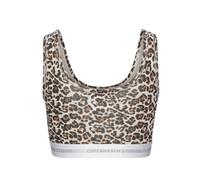 Bustier COPENHAGEN STUDIOS, Damen, Gr. L (40), N-Gr, leo, Single Jersey, Obermaterial: 50% Modal (TENCEL™), 45% Baumwolle, 5% Elasthan (LYCRA), animal-print, gemustert, bequem, BHs Bustier, mit weiche