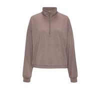 Sweatshirt COPENHAGEN STUDIOS, Damen, Gr. 32/34, braun, Sweatware, Obermaterial: 54% Modal, 40% Polyester, 6% Elasthan, unifarben, hüftlang, ohne Ausschnitt, elastischer Bund, Sweatshirts Sweatshirt,