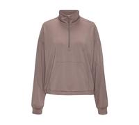 Sweatshirt COPENHAGEN STUDIOS, Damen, Gr. 44/46, braun, Sweatware, Obermaterial: 54% Modal, 40% Polyester, 6% Elasthan, unifarben, hüftlang, ohne Ausschnitt, elastischer Bund, Sweatshirts Sweatshirt,