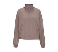 COPENHAGEN STUDIOS Sweatshirt Copenhagen Troyer Damen braun Gr.48/50 hüftlang 54% Modal