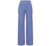 Strickhose COPENHAGEN STUDIOS, Damen, Gr. 44/46, N-Gr, blau, Rippstrick, Obermaterial: 50% Viskose, 28% Polyester, 22% Nylon, unifarben, bequem lang, Hosen, aus hochwertigem Rippstrick, Loungewear (74