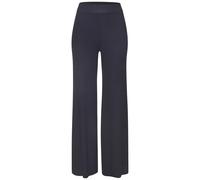 Strickhose COPENHAGEN STUDIOS, Damen, Gr. 44/46, N-Gr, marine, Rippstrick, Obermaterial: 50% Viskose, 28% Polyester, 22% Nylon, unifarben, bequem lang, Hosen, aus hochwertigem Rippstrick, Loungewear (