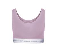 Bustier COPENHAGEN STUDIOS, Damen, Gr. L (40), N-Gr, mauve, Single Jersey, Obermaterial: 50% Modal (TENCEL™), 45% Baumwolle, 5% Elasthan (LYCRA), unifarben, bequem, BHs, mit weichem Logobund und aus e