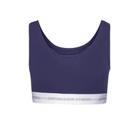 Bustier COPENHAGEN STUDIOS, Damen, Gr. S (36), N-Gr, navy, Single Jersey, Obermaterial: 50% Modal (TENCEL™), 45% Baumwolle, 5% Elasthan (LYCRA), unifarben, bequem, BHs, mit weichem Logobund und aus el