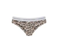 Bikinislip COPENHAGEN STUDIOS, Damen, Gr. XS (34), braun, gemustert, Single Jersey, Obermaterial: 50% Modal (TENCEL™), 45% Baumwolle, 5% Elasthan (LYCRA), gemustert, körpernah, Unterhosen, mit elastis