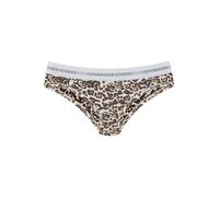 Bikinislip COPENHAGEN STUDIOS, Damen, Gr. XS (34), braun, gemustert, Single Jersey, Obermaterial: 50% Modal (TENCEL™), 45% Baumwolle, 5% Elasthan (LYCRA), gemustert, körpernah, Unterhosen, mit elastis