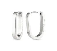 COPENHAGEN STUDIOS Creolen Bold Set - silber - elegante Damenohrringe aus poliertem Edelstahl - Klappverschluss - wasserfest & hautfreundlich