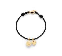 Copenhagen STUDIOS Damen Armband aus Leder mit Charms aus Edelstahl | Wasserfest, hautfreundlich, Länge 21 cm, Karabinerverschluss, Alltagstauglich
