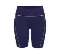 Funktionsshorts COPENHAGEN STUDIOS, Damen, Gr. XS (32/34), N-Gr, navy, Trikot, Obermaterial: 78% Polyester, 22% Elasthan, unifarben mit Farbeinsatz, figurbetont ca. Mitte Oberschenkel, Hosen (60941161