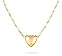 COPENHAGEN STUDIOS Halskette Balloon Hearts - gold - filigrane Damen-Halskette mit Herzanhänger - Edelstahl 14K vergoldet - verstellbare Länge - wasserfest