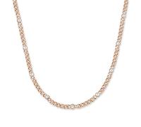 Copenhagen STUDIOS Halskette Glittery - roségold - Damenkette aus poliertem Edelstahl mit funkelnden Strasssteinen - verstellbare Länge - wasserfest