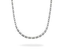 COPENHAGEN STUDIOS Halskette Edgy Necklace – polierter Edelstahl, Unisex, verstellbar, L:45 B:1,5mm