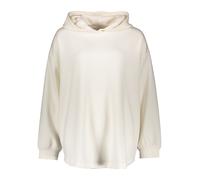 Kapuzenpullover COPENHAGEN STUDIOS, Damen, Gr. 48/50, weiß (wollweiß), Sweatware, Obermaterial: 54% Modal, 40% Polyester, 6% Elasthan, unifarben, casual, bequem hüftbedeckend, Langarm Bündchen, Pullov