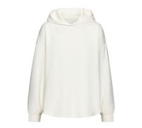 Kapuzenpullover COPENHAGEN STUDIOS, Damen, Gr. 44/46, weiß (wollweiß), Sweatware, Obermaterial: 54% Modal, 40% Polyester, 6% Elasthan, unifarben, casual, bequem hüftbedeckend, Langarm Bündchen, Pullov