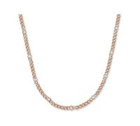 Copenhagen STUDIOS Halskette Glittery - roségold - Damenkette aus poliertem Edelstahl mit funkelnden Strasssteinen - verstellbare Länge - wasserfest
