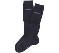 Kniestrümpfe COPENHAGEN STUDIOS, Herren, Gr. 43-46, 2x marine, Wolle, unifarben, elastisch, Socken, mit weicher wärmender Wolle (50194542-43) 2x marine