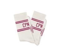 Langsocken COPENHAGEN STUDIOS, Damen, Gr. 43-46, 2x cream weiß mit beere, Baumwollmischung, unifarben, elastisch, Socken, mit Pikeé-Struktur unter der Sohle (49823056-43) 2x cream weiß mit beere