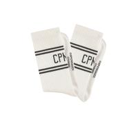 Langsocken COPENHAGEN STUDIOS, Herren, Gr. 43-46, 2x cream weiß mit grün, Baumwollmischung, unifarben, elastisch, Socken, mit Pikeé-Struktur unter der Sohle (85462130-43) 2x cream weiß mit grün