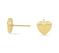 COPENHAGEN STUDIOS Ohrringe Balloon Hearts - gold - romantische Ohrstecker für Damen in Herzform - Edelstahl 14K vergoldet - wasserfest & hautfreundlich